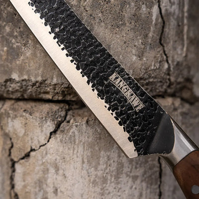 Cuchillo 10" Carnicero Curvo Martillado