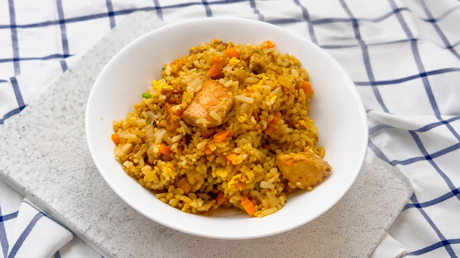 Arroz frito con cerdo