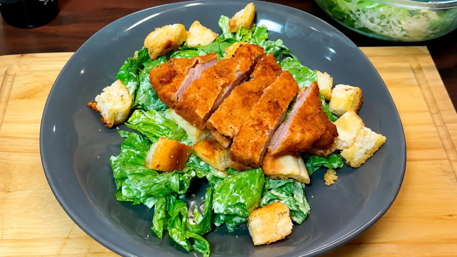 Ensalada César con cerdo