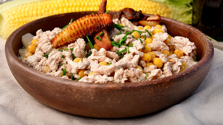 Garbanzos con carne molida de cerdo