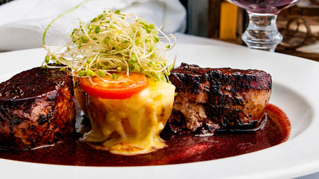 Medallón de filete al Carmenere y arándanos