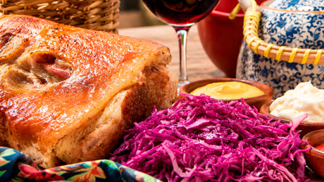 Pernil asado a la mostaza