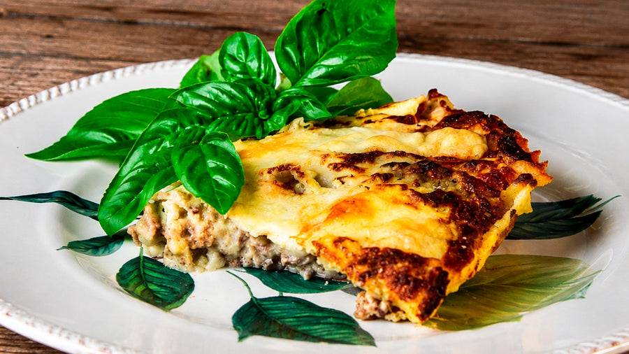 Tartaleta de molida de costillar jengibre y queso cabra