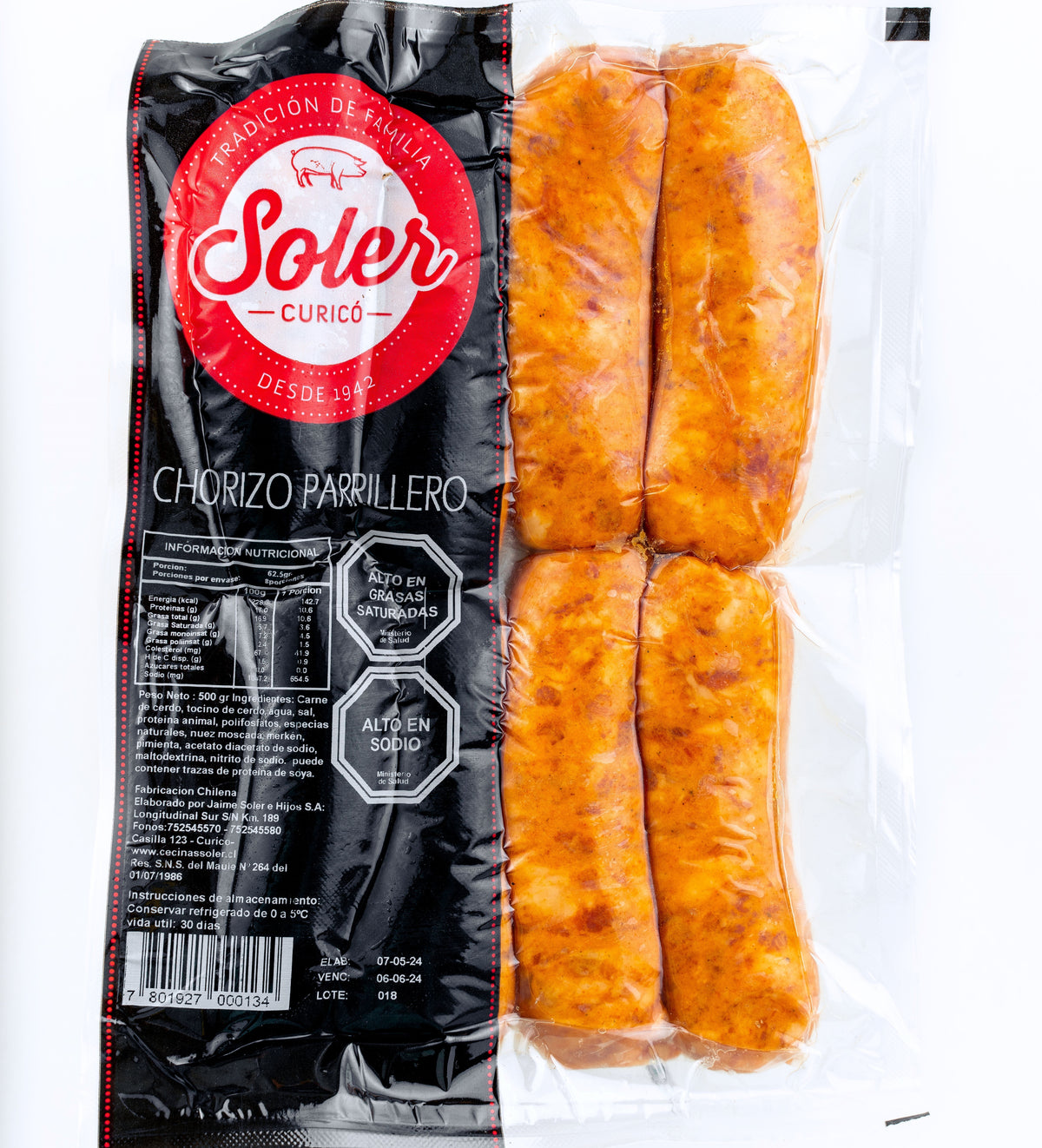 Chorizo Parrillero Soler