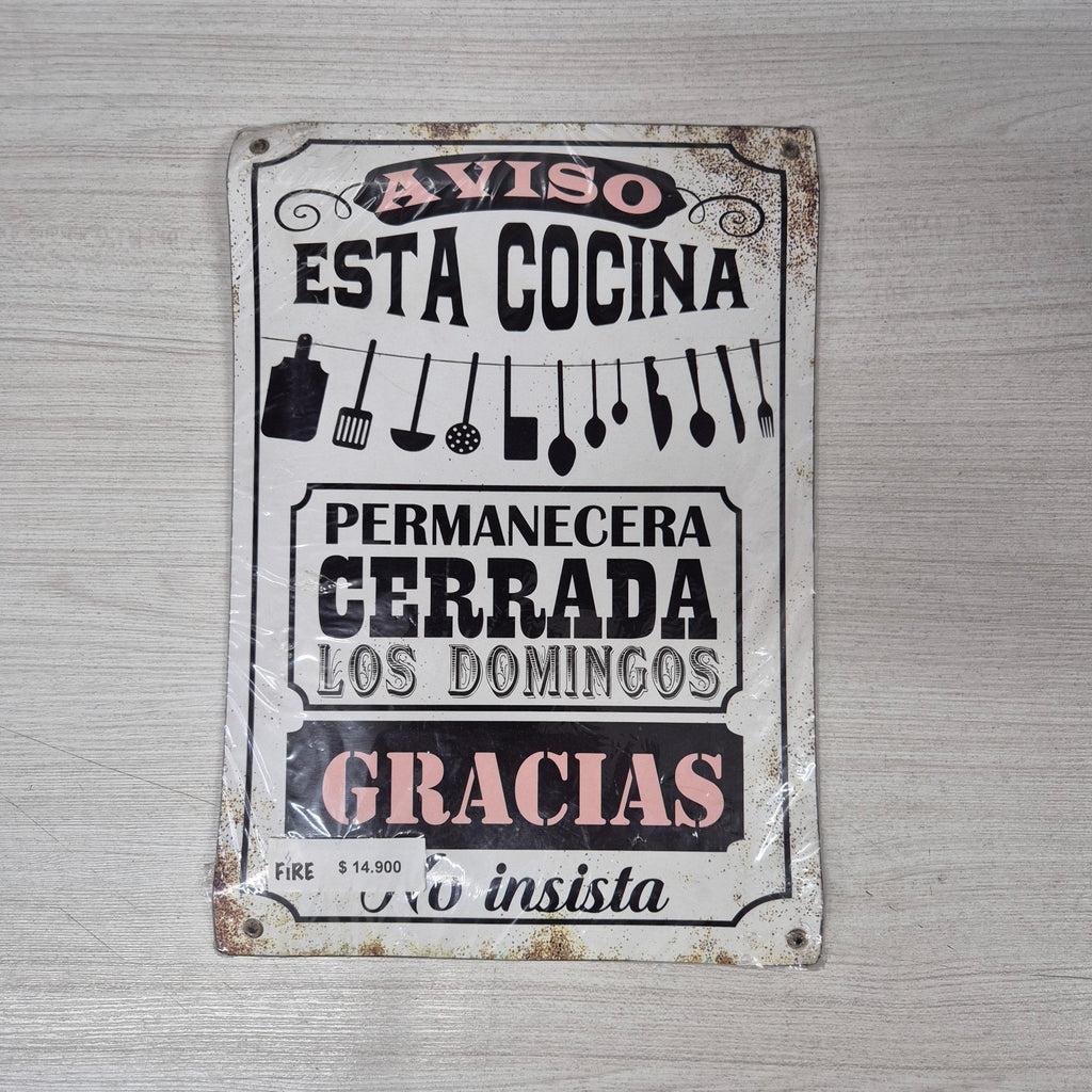 Cartel cocina